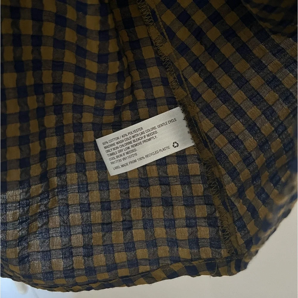 NWOT A New Day Gingham Midi Wrap Cotton Dress Size XS - Picture 6 of 7